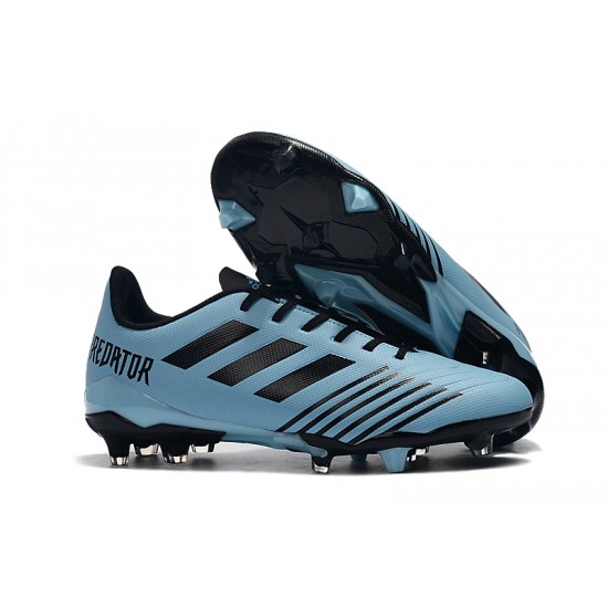 Alta calidad Botas de fútbol Adidas Predator 19.4 FG Azul Negro