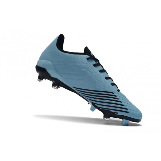 Alta calidad Botas de fútbol Adidas Predator 19.4 FG Azul Negro