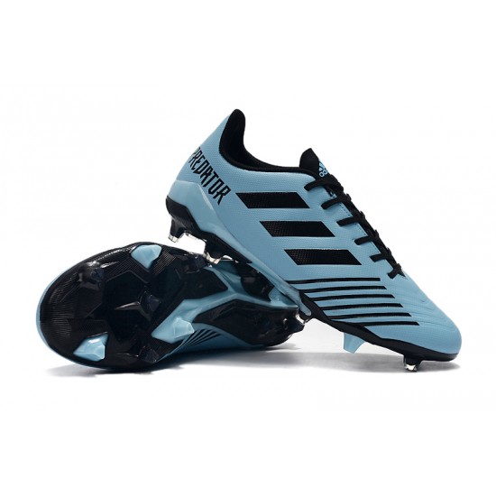 Alta calidad Botas de fútbol Adidas Predator 19.4 FG Azul Negro