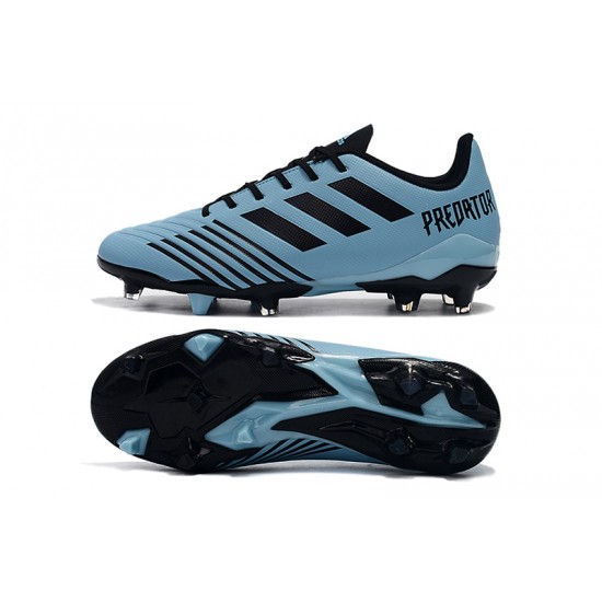 Alta calidad Botas de fútbol Adidas Predator 19.4 FG Azul Negro