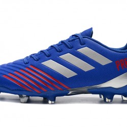 Botas de fútbol Adidas Predator 19.4 FG Azul Plata