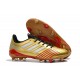 Calidad superior  Botas de fútbol Adidas Predator 19.4 FG Dorado Rojo
