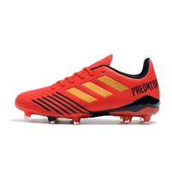 Botas de fútbol Adidas Predator 19.4 FG Naranja Amarillo