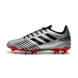 Botas de fútbol Adidas Predator 19.4 FG Plata Negro