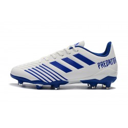 Botas de fútbol Adidas Predator 19.4 FG Blanco Azul