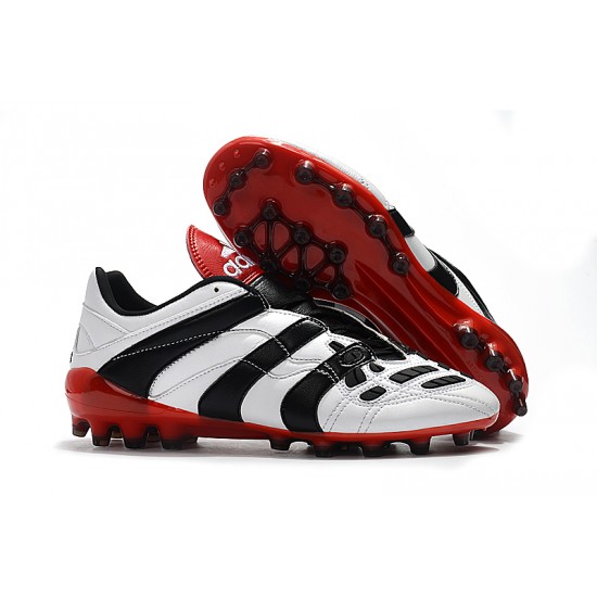 Tienda  Botas de fútbol Adidas Predator Accelerator ElectrIC Salaity AG Blanco Negro Rojo