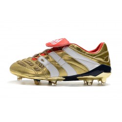 Botas de fútbol Adidas Predator Accelerator ElectrIC Salaity FG Dorado Blanco