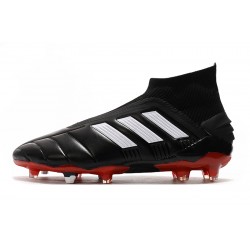 Botas de fútbol Adidas Predator Mania 19+ FG Negro Blanco Rojo