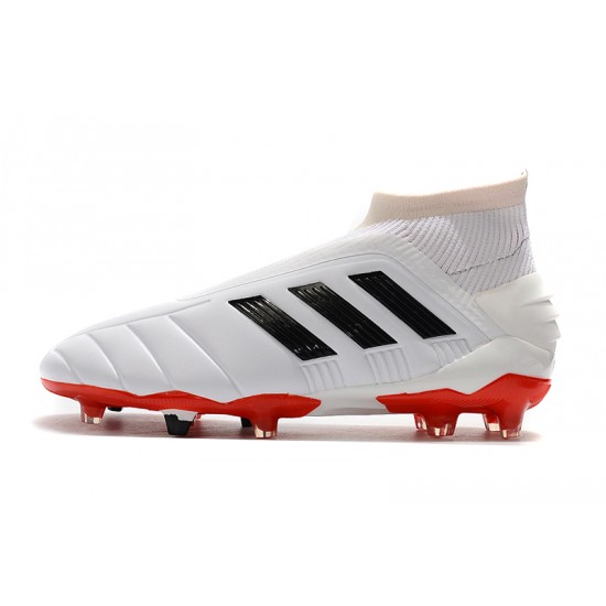 Comprar ahora  Botas de fútbol Adidas Predator Mania 19+ FG Blanco Negro Rojo