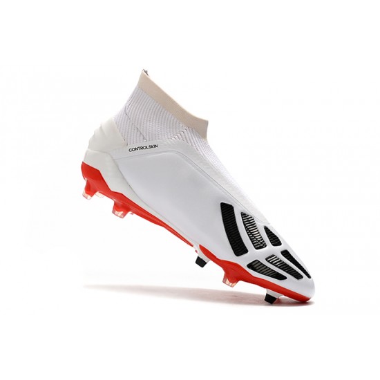 Comprar ahora  Botas de fútbol Adidas Predator Mania 19+ FG Blanco Negro Rojo