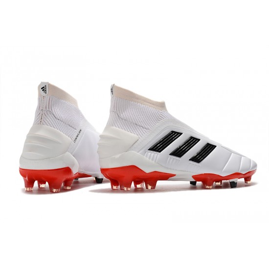 Comprar ahora  Botas de fútbol Adidas Predator Mania 19+ FG Blanco Negro Rojo