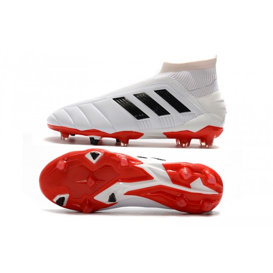 Comprar ahora  Botas de fútbol Adidas Predator Mania 19+ FG Blanco Negro Rojo