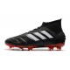 Alta calidad Botas de fútbol Adidas Predator Mania 19.1 FG Cuero Negro Blanco Rojo