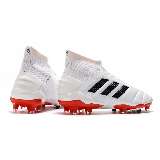 Comprar ahora  Botas de fútbol Adidas Predator Mania 19.1 FG Cuero Blanco Negro