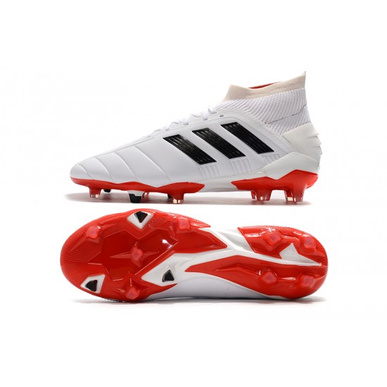 Comprar ahora  Botas de fútbol Adidas Predator Mania 19.1 FG Cuero Blanco Negro