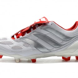 Botas de fútbol Adidas Predator Precision FG X Beckham 25th Anniversaire Blanco Plata