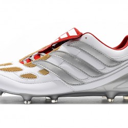 Botas de fútbol Adidas Predator Precision FG X Beckham Blanco Plata