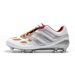 Botas de fútbol Adidas Predator Precision FG X Beckham Blanco Plata