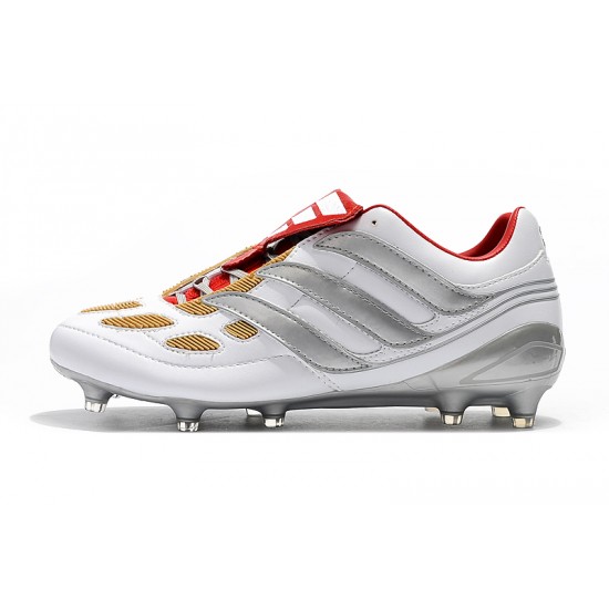 Explorar  Botas de fútbol Adidas Predator Precision FG X Beckham Blanco Plata