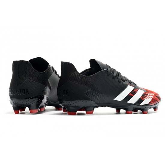 Alta calidad Botas de fútbol Adidas Predator 20.2  FG - Negro Rojo Blanco