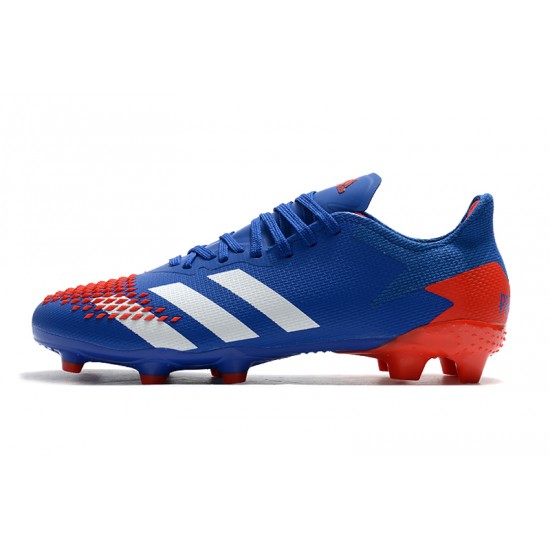 Descubrir  Botas de fútbol Adidas Predator 20.2  FG - Azul Rojo Blanco