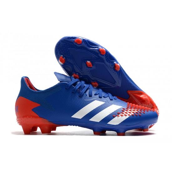 Descubrir  Botas de fútbol Adidas Predator 20.2  FG - Azul Rojo Blanco