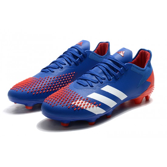Descubrir  Botas de fútbol Adidas Predator 20.2  FG - Azul Rojo Blanco