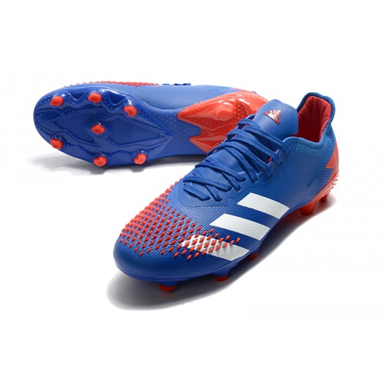 Descubrir  Botas de fútbol Adidas Predator 20.2  FG - Azul Rojo Blanco