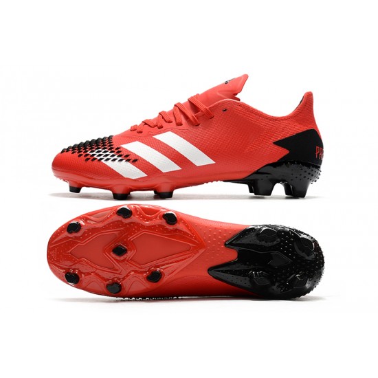 Tienda  Botas de fútbol Adidas Predator 20.2  FG - Rojo Blanco Rojo