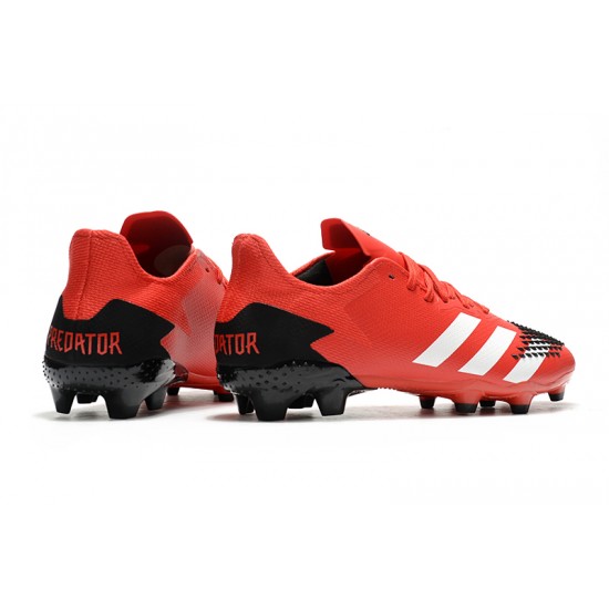 Tienda  Botas de fútbol Adidas Predator 20.2  FG - Rojo Blanco Rojo