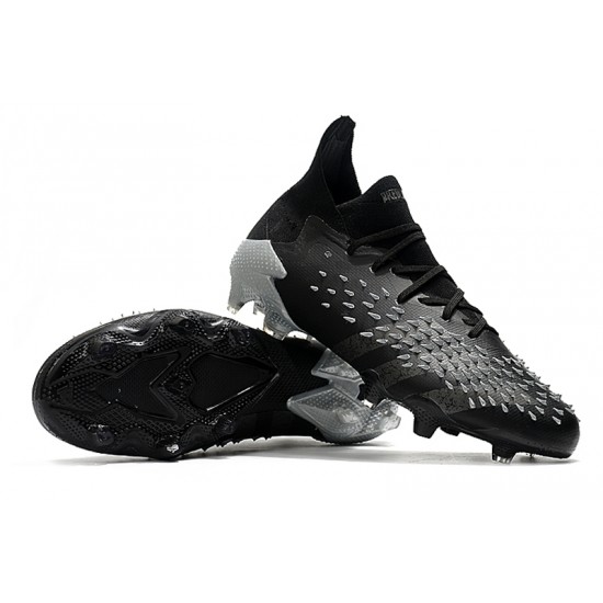 Explorar  Botas de fútbol Adidas Predator Freak + FG Negro Plata