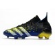 Alta calidad Botas de fútbol Adidas Predator Freak + FG Azul Core Negro Blanco Solar Amarillo