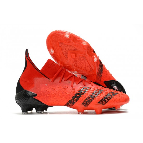 Explorar  Botas de fútbol Adidas Predator Freak + FG Rojo Negro