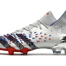 Botas de fútbol Adidas Predator Freak + FG Plata Azul 