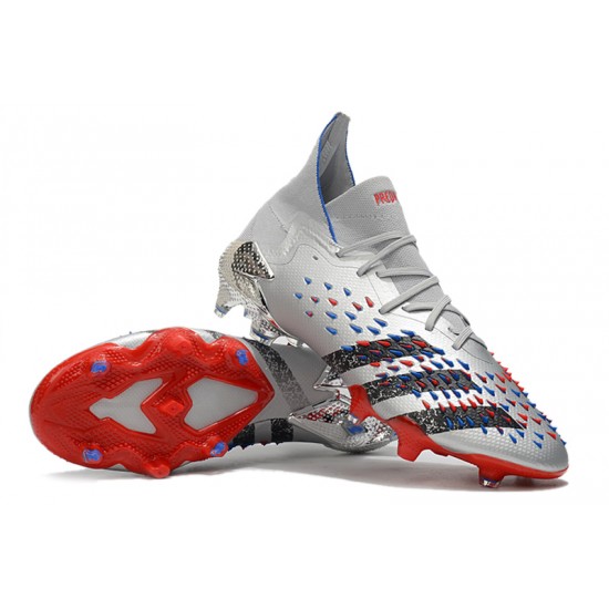 Mejor calidad  Botas de fútbol Adidas Predator Freak + FG Plata Azul
