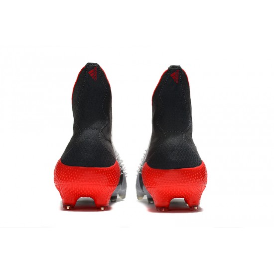 Descubrir  Botas de fútbol Adidas Predator Freak + FG Blanco Iron Metallic Solar Rojo