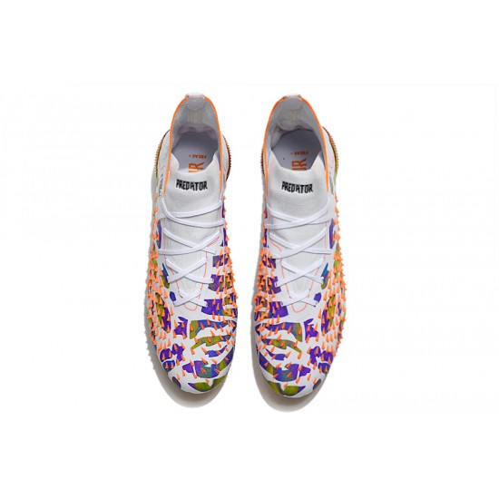 Comprar ahora  Botas de fútbol Adidas Predator Freak + FG Pogba Blanco dorado Púrpura