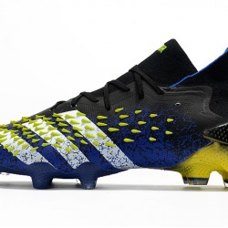 Botas de fútbol Adidas Predator Freak .1 FG EQT Azul Core Negro Blanco Solar Amarillo