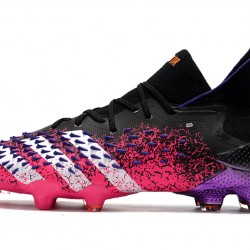 Botas de fútbol Adidas Predator Freak .1 FG EQT Rosa Púrpura Negro