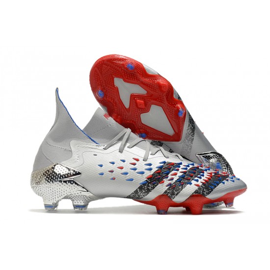 Descubrir  Botas de fútbol Adidas Predator Freak .1 FG EQT Plata Azul Rojo