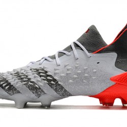 Botas de fútbol Adidas Predator Freak .1 FG Grey Negro naranja