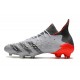 Alta calidad Botas de fútbol Adidas Predator Freak .1 FG Grey Negro naranja