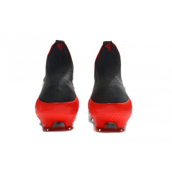 Alta calidad Botas de fútbol Adidas Predator Freak .1 FG Grey Negro naranja