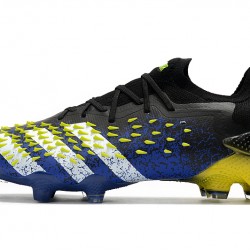 Botas de fútbol Adidas Predator Freak .1 Low FG Negro Azul Amarillo 