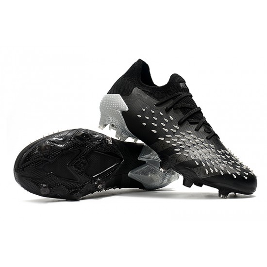 Mejor calidad  Botas de fútbol Adidas Predator Freak .1 Low FG Negro Plata