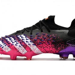 Botas de fútbol Adidas Predator Freak .1 Low FG Rosa Negro Púrpura 