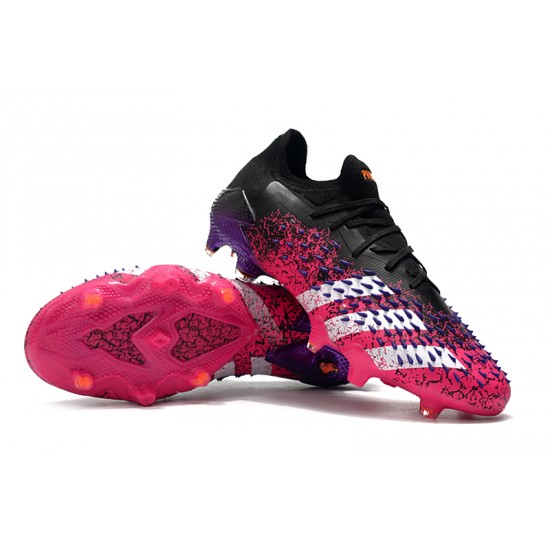 Descubrir  Botas de fútbol Adidas Predator Freak .1 Low FG Rosa Negro Púrpura