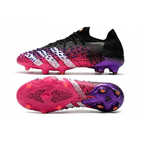 Descubrir  Botas de fútbol Adidas Predator Freak .1 Low FG Rosa Negro Púrpura