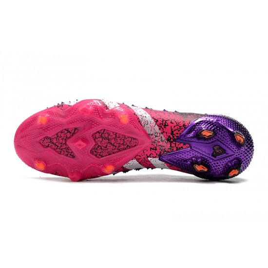Descubrir  Botas de fútbol Adidas Predator Freak .1 Low FG Rosa Negro Púrpura