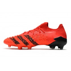 Botas de fútbol Adidas Predator Freak .1 Low FG Rojo Negro 